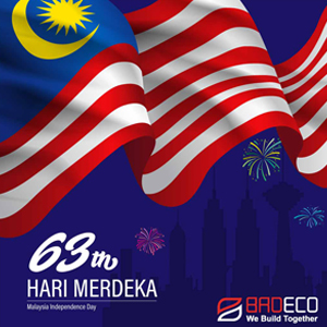 BRDECO新材料公司祝所有马来西亚公民诞辰63周年